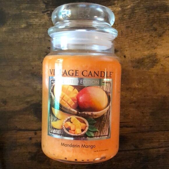 Discontinued Village Candle Mandarin Mango21.25 Oz - Picture 1 of 5